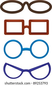 Illustration Clown glasses Vector File