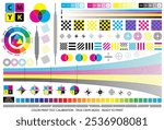 An Illustration of CMYK Print Test Calibration Sheet for Accurate Color Printing