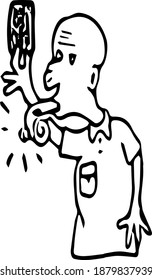 illustration of a coach with a whistle
