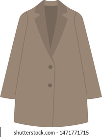 
Illustration of coat. Illustration of clothes.