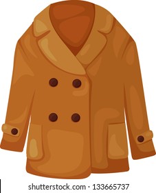 Illustration of coat vector