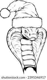 illustration of Cobra head in outline