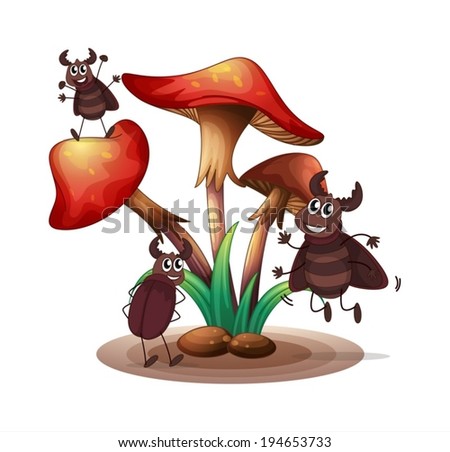 Similar – Image, Stock Photo stone mushroom Mushroom