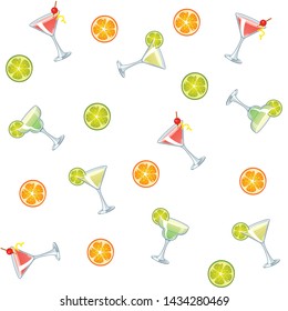 Illustration of cocktail drink texture