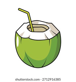 The Illustration of Coconut Fruit