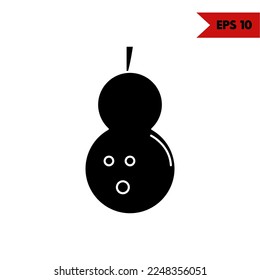 Illustration of Coconut Glyph Icon