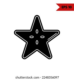 Illustration of Coconut Glyph Icon