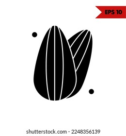 Illustration of Coconut Glyph Icon