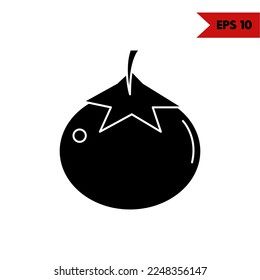 Illustration of Coconut Glyph Icon