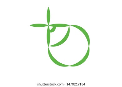 illustration of coconut mono line icon.