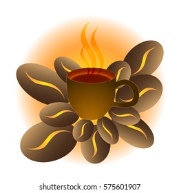illustration of the coffee