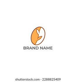 ILLUSTRATION COFFEE BEAN LOGO DESIGN VECTOR GOOD FOR COFFEE SHOP, BRAND COFFEE