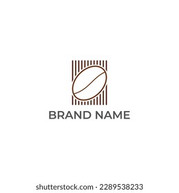 ILLUSTRATIONSKAFFEE BEAN LOGO DESIGN VEKTOR GUT FÜR KAFFEE SHOP, MARKENKAFFEE