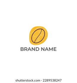 ILLUSTRATIONSKAFFEE BEAN LOGO DESIGN VEKTOR GUT FÜR KAFFEE SHOP, MARKENKAFFEE