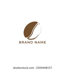 ILLUSTRATION COFFEE BEAN LOGO DESIGN TEMPLATE VECTOR GOOD FOR COFFEE SHOP, BRAND COFFEE