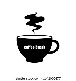 Illustration of coffee break time concept.