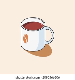 illustration of coffee in a cup