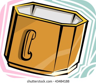 Illustration of coffee cup with background	