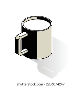 illustration of a coffee cup can be used as an icon