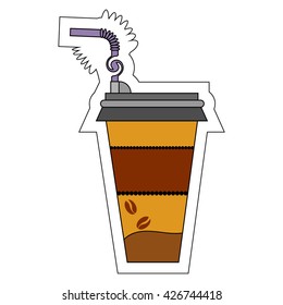 illustration of coffee cup icon