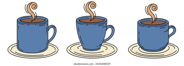 Illustration of a Coffee Cup with Steam