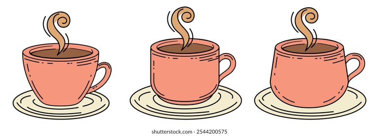 Illustration of a Coffee Cup with Steam