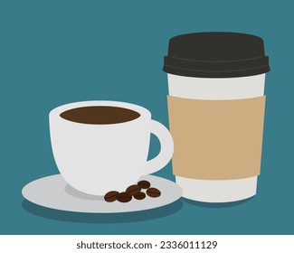 Illustration of Coffee (Dine-in and Takeout)