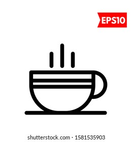 illustration of coffee flat icon
