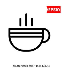 illustration of coffee flat icon