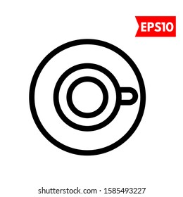 illustration of coffee flat icon
