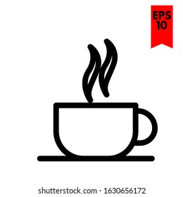 illustration of coffee flat icon