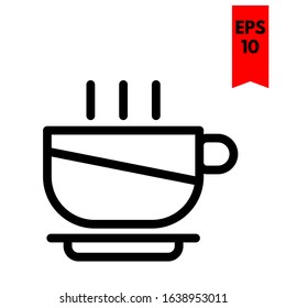 illustration of coffee flat icon