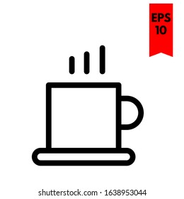 illustration of coffee flat icon
