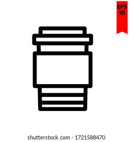 illustration of coffee flat icon