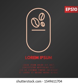 illustration of coffee flat logo
