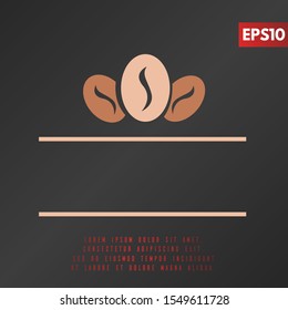 illustration of coffee flat logo