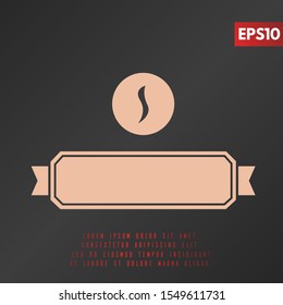 illustration of coffee flat logo