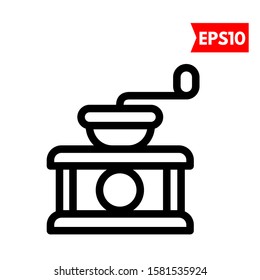 illustration of coffee grinder icon