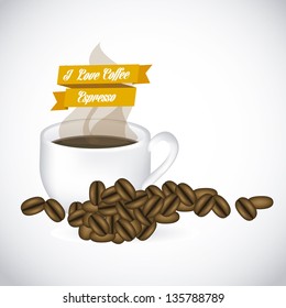illustration of coffee icons, coffee illustration, vector illustration