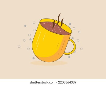 illustration of a Coffee Mug vector design template 