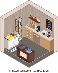 illustration of a coffee shop