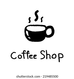 illustration of coffee shop icon