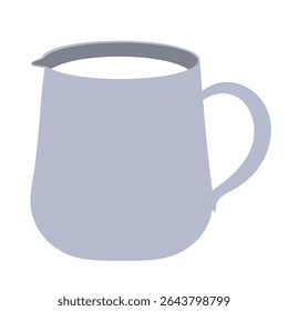 Illustration of a coffee shop-style milk pitcher
