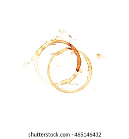 Illustration of coffee stain, Vector Illustration