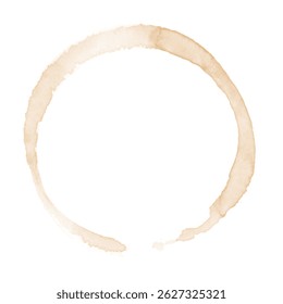 Illustration of coffee stain, Vector Illustration. EPS10