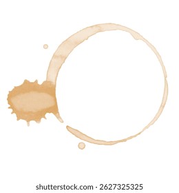 Illustration of coffee stain, Vector Illustration. EPS10