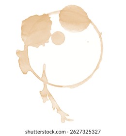 Illustration of coffee stain, Vector Illustration. EPS10