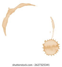 Illustration of coffee stain, Vector Illustration. EPS10