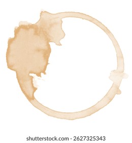 Illustration of coffee stain, Vector Illustration. EPS10