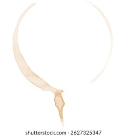 Illustration of coffee stain, Vector Illustration. EPS10